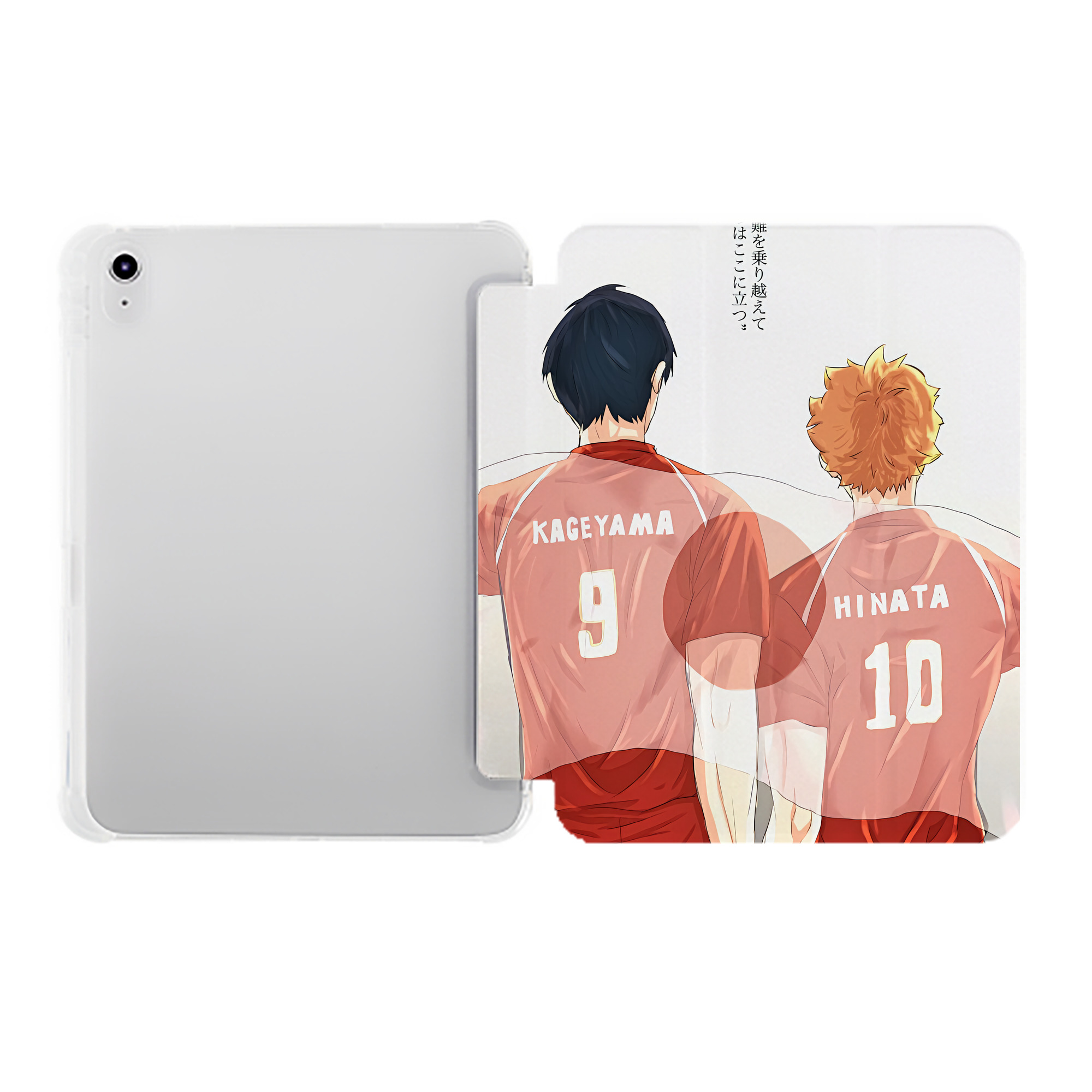 （画像用） ハイキュー!! Haikyu!! IPad ケース ペン収納付き 三つ折りスタンド PUレザー×シリコン 対応機種9.5/10.5/10.9インチ
